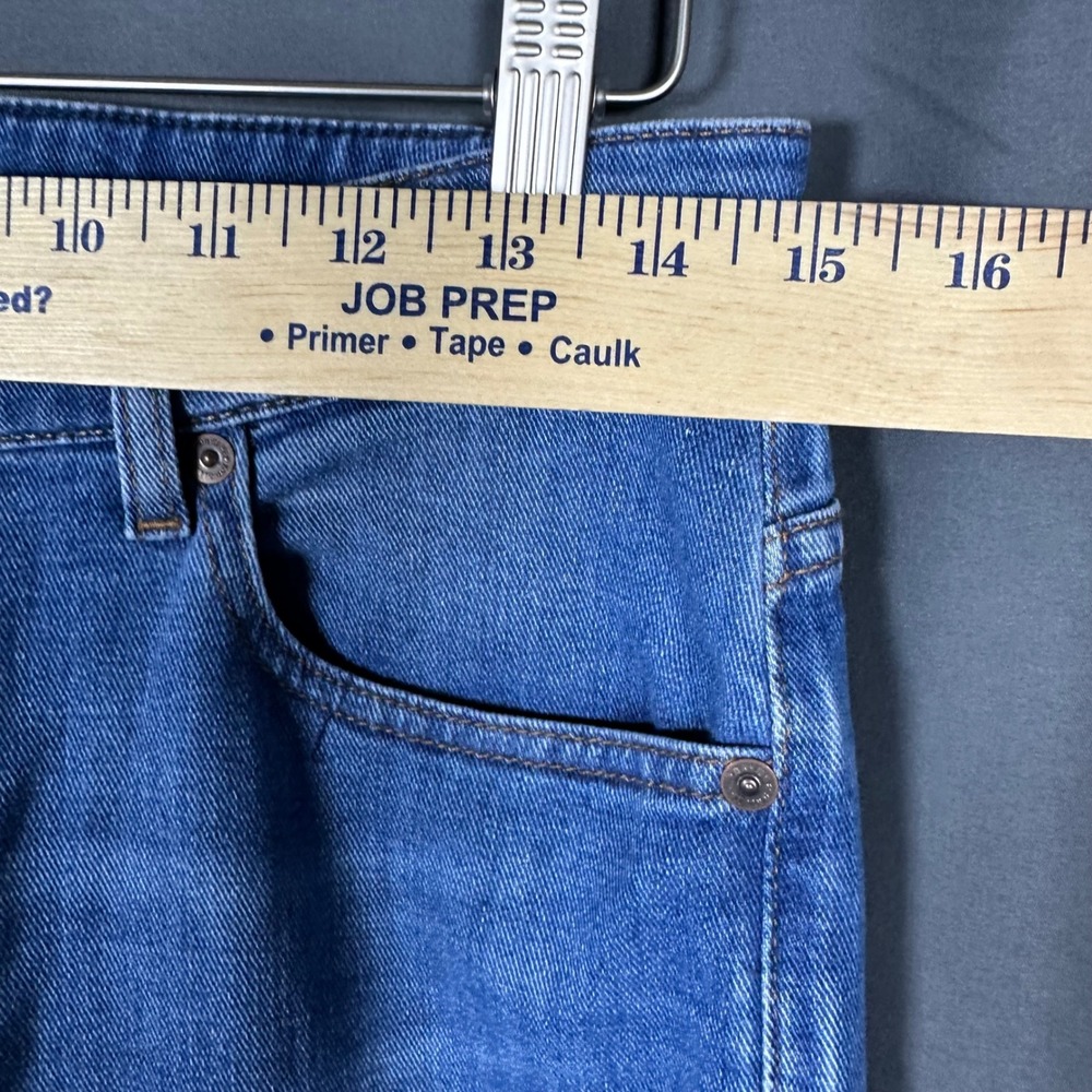 NWT 7 for all mankind Calie Straight Ankle Jeans Nevada Blue 30 Italian Fabric - Picture 6 of 9